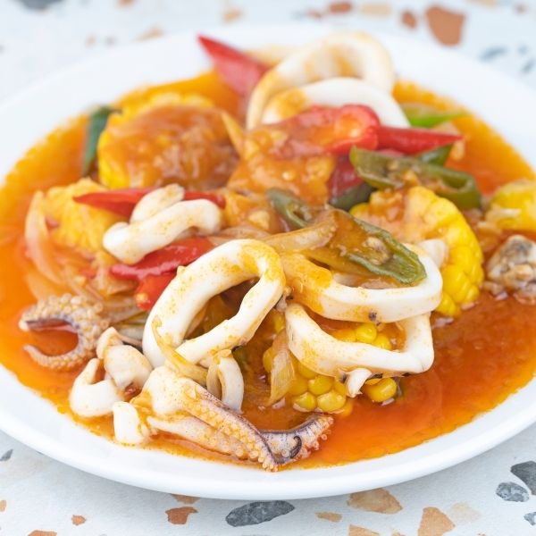 Squid with Sweet and Sour Sauce